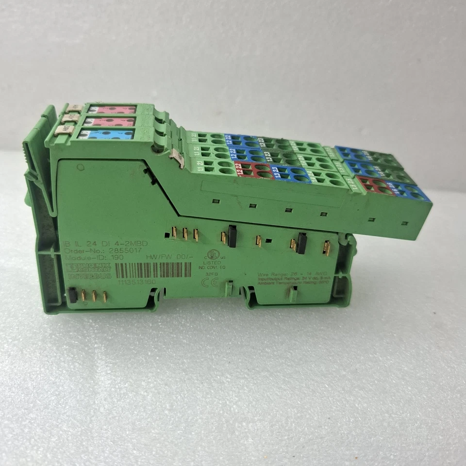 LOT OF 3 PCS PHOENIX CONTACT IB IL 24 DI 4-2MBD INTERBUS MODULE